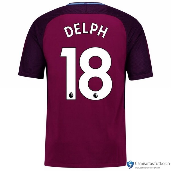 Camiseta Manchester City Segunda equipo Delph 2017-18